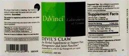 Label for Devil's Claw