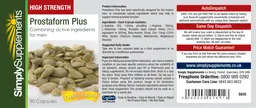 Label for Prostaform Plus