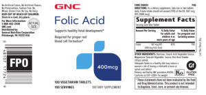 Folic Acid 400 mcg