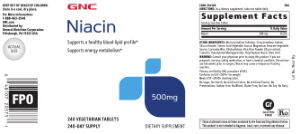 Niacin 500 mg