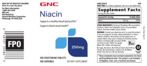 Niacin 250 mg