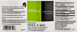 Label for Micronized DHEA 5 mg