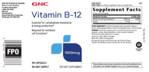Vitamin B-12 1500 mcg
