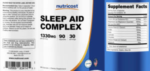 Label for Sleep Aid Complex