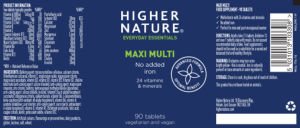 Label for Maxi Multi