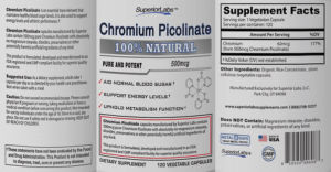 Chromium Picolinate 500 mcg