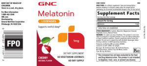 Melatonin Lozenges 1 mg Cherry