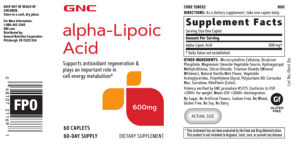 Alpha-Lipoic Acid 600 mg