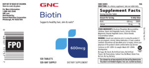 Biotin 600 mcg