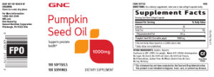 Pumpkin Seed Oil 1000 mg