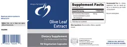 Label for Olive Leaf Extract