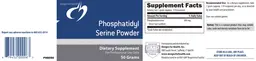 Label for Phosphatidyl Serine Powder