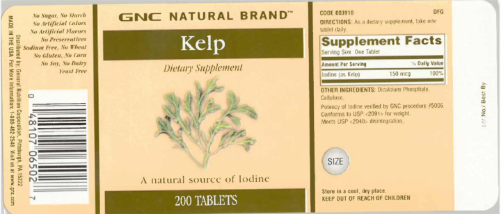 Label for Kelp