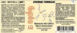 Label for Epic LQ Metabolic NO-ONOO Micro Antioxidant