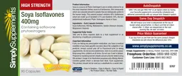 Label for Soya Isoflavones 400 mg