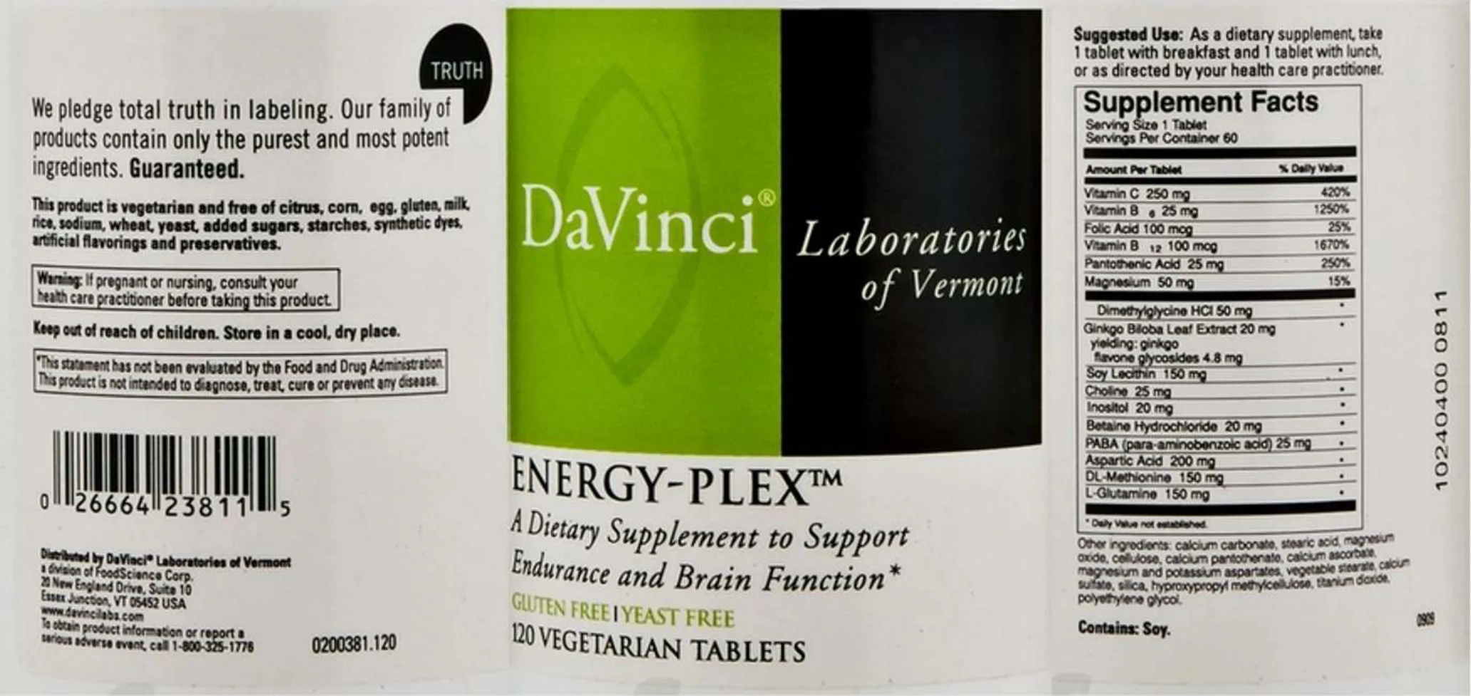 Label for Energy-Plex