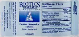 Label for Purified Chondroitin Sulfates