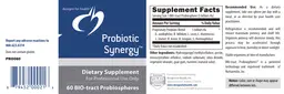 Label for Probiotic Synergy