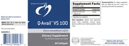 Label for Q-Avail VS 100 Micro-emulsified CoQ10