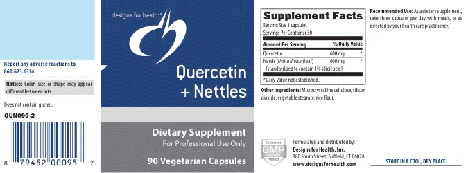 Label for Quercetin + Nettles