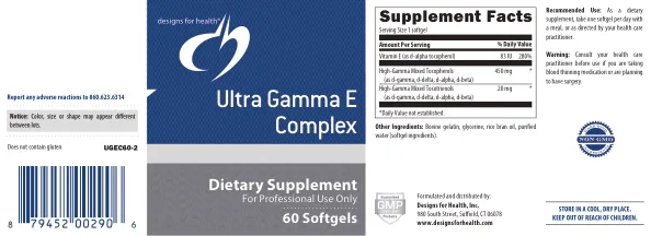Label for Ultra Gamma E Complex