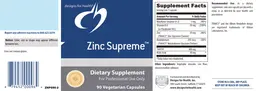 Label for Zinc Supreme