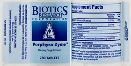 Label for Porphyra-Zyme