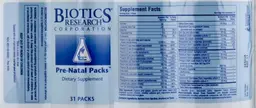 Label for Pre-Natal Packs