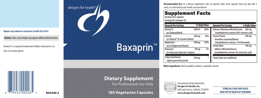 Label for Baxaprin