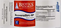 Label for ResveraSirt-HP