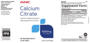 Calcium Citrate 1000 mg