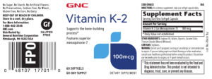 Vitamin K-2 100 mcg