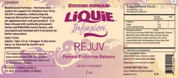Label for Liquie Infusion Rejuv Female Endocrine Balance