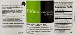 Label for Gamma-Lin 500
