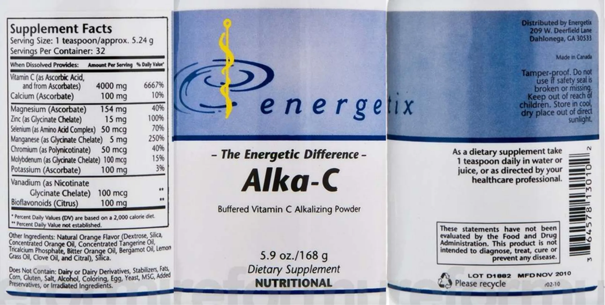 Label for Alka-C
