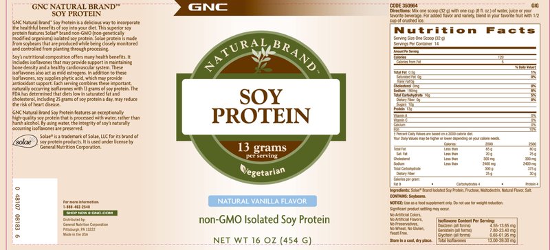 Soy Protein Natural Vanilla Flavor