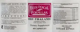 Label for HRF-Thalamic Glandular Product with Ascorbic Acid