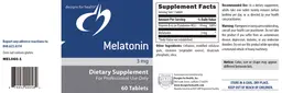 Label for Melatonin 3 mg