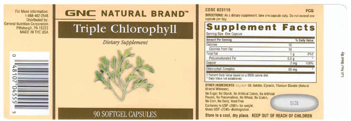 Label for Triple Chlorophyll