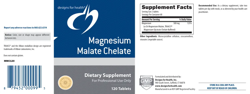 Label for Magnesium Malate Chelate