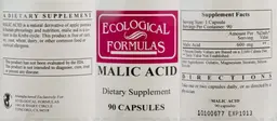 Label for Malic Acid