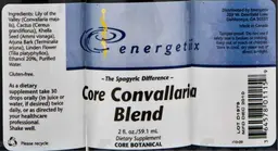 Label for Core Convallaria Blend