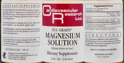 Label for FCC Grade* Magnesium Solution