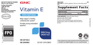 Vitamin E 268.5 mg (400 IU)