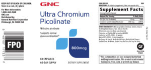 Ultra Chromium Picolinate 800 mcg