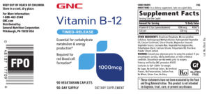 Vitamin B-12 1000 mcg Timed-Release