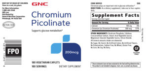 Chromium Picolinate 200 mcg