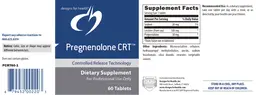 Label for Pregnenolone CRT
