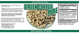 Label for Green Coffee Pure