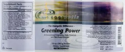Label for Greening Powder